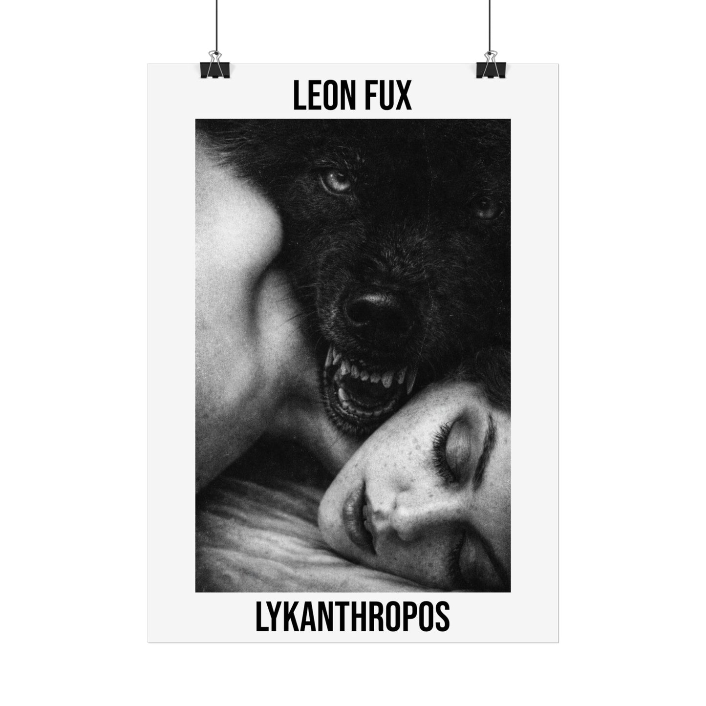 Lykanthropos Art Poster — Leon Fux Vintage Werewolf Print