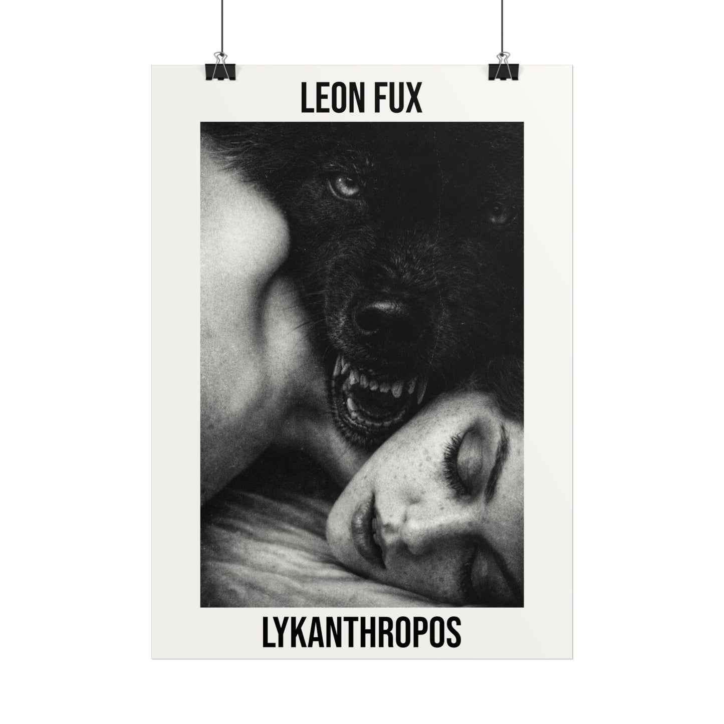 Lykanthropos Art Poster — Leon Fux Vintage Werewolf Print